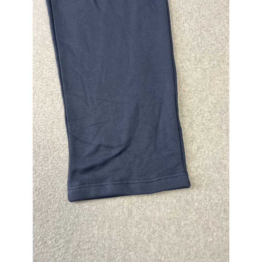 Nike Sportswear Fleece Sweatpants Mens M Blue Swoosh Box Graphic Open Hem Relaxe - Picture 5 of 15